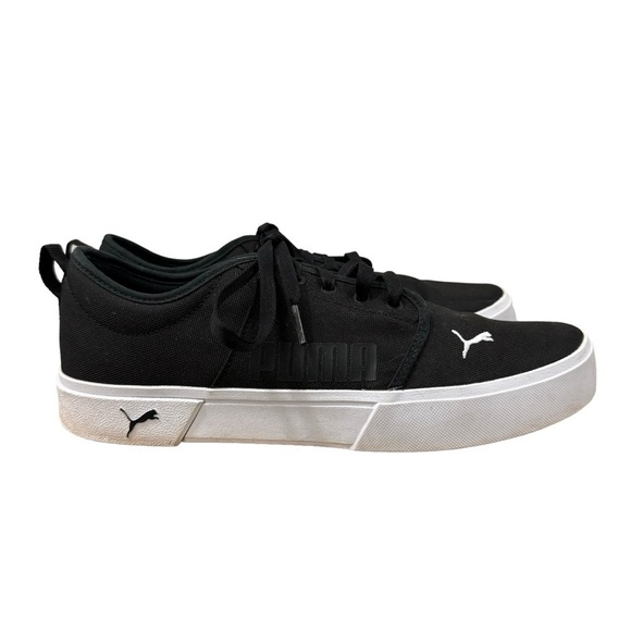 Puma Black El Rey Softfoam Canvas Lace Up Sneakers 10.5 - Picture 1 of 8